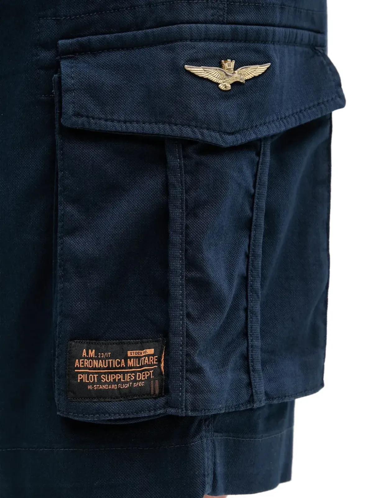 Aeronautica Militare ロゴプレート カーゴショーツ - ブルー - 画像3