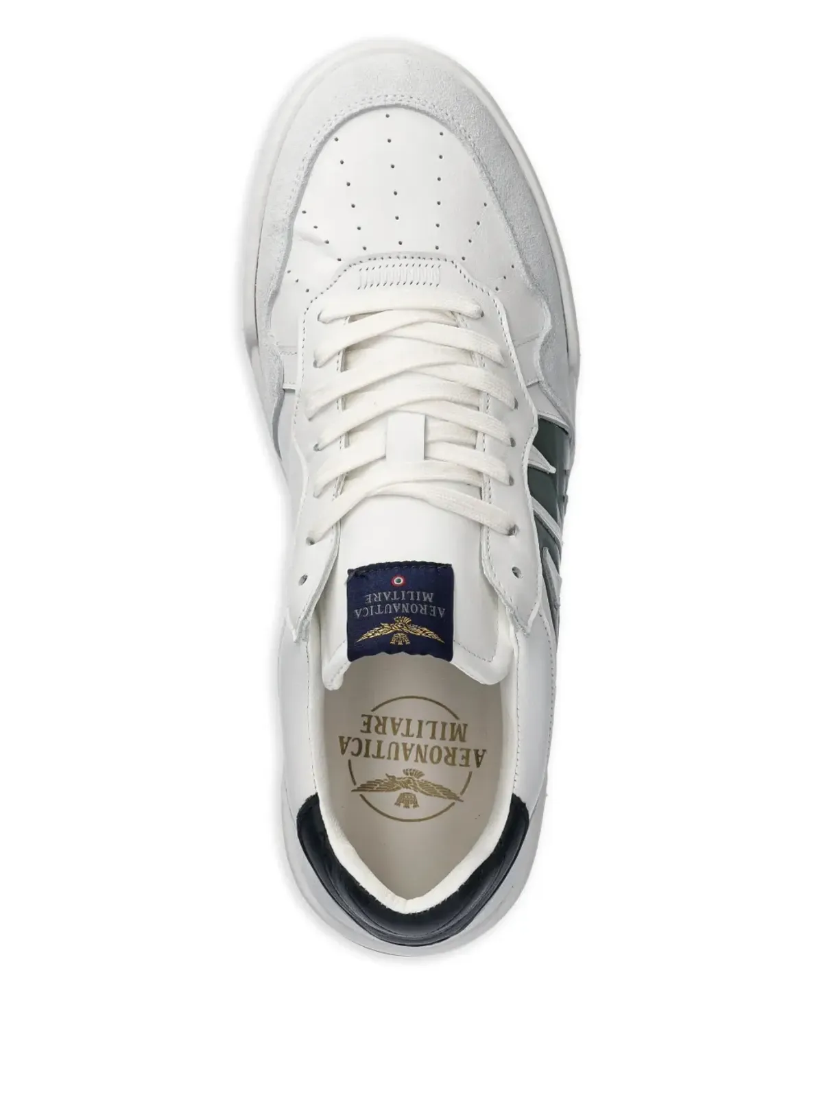 Aeronautica Militare ロゴアップリケスニーカー - 画像3