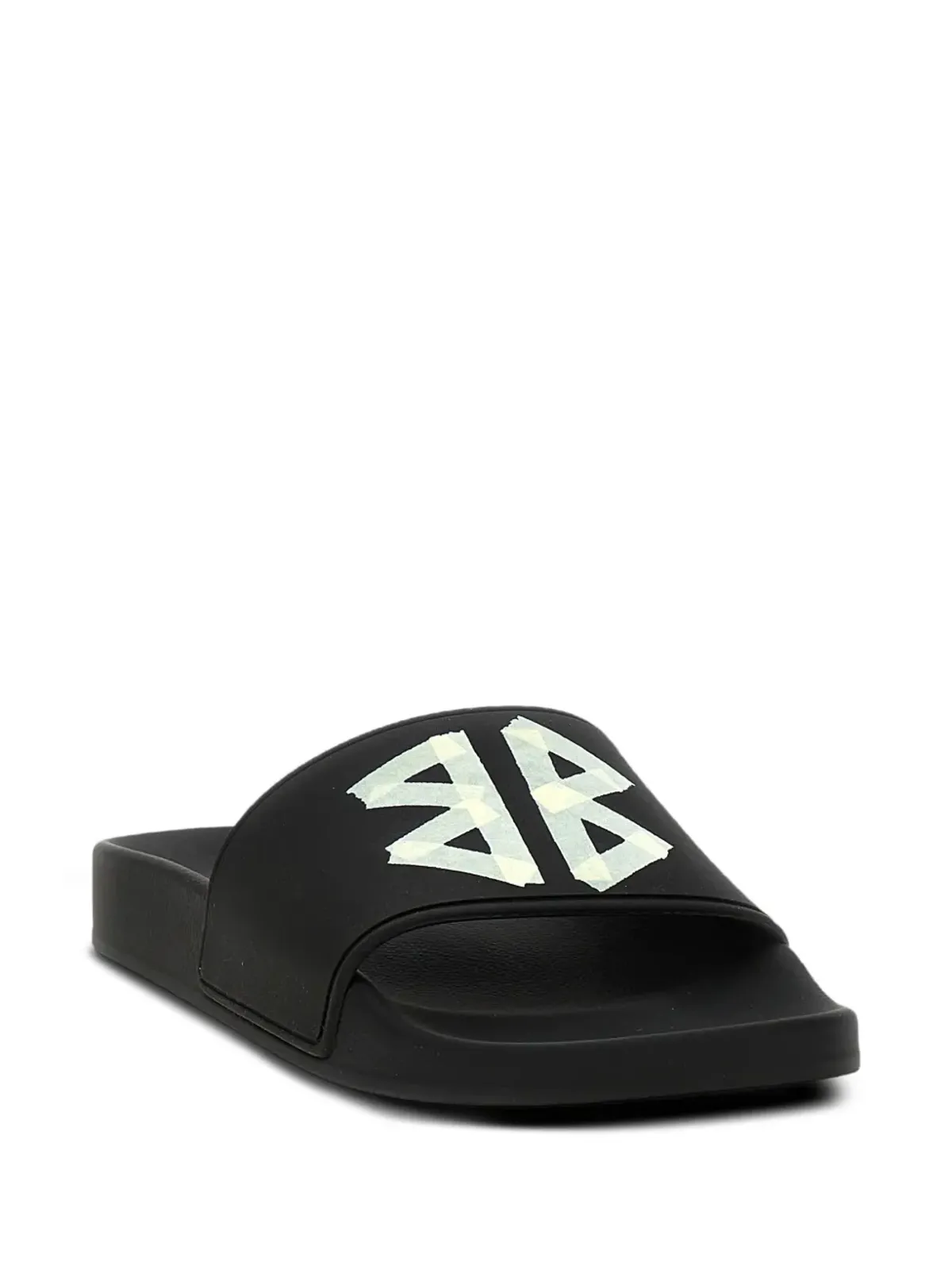 Balenciaga Tapeロゴ・スライド - Black - 画像2