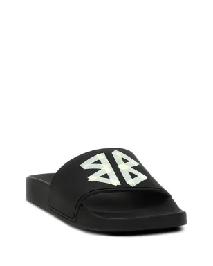 Balenciaga Tapeロゴ・スライド - Black - サムネイル2