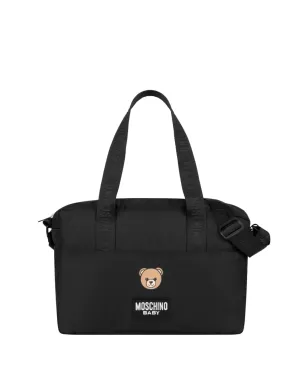 Moschino Kids ロゴプリント おむつ替えバッグ ブラック - サムネイル1