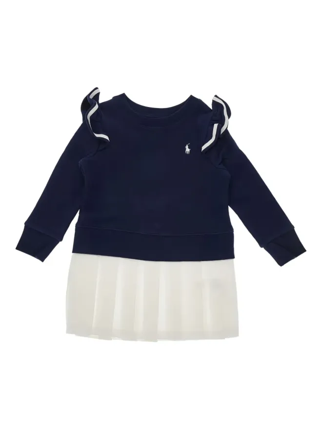 POLO RALPH LAUREN KIDS POLO RALPH LAUREN KIDS フリル付きスウェットシャツドレスの商品画像