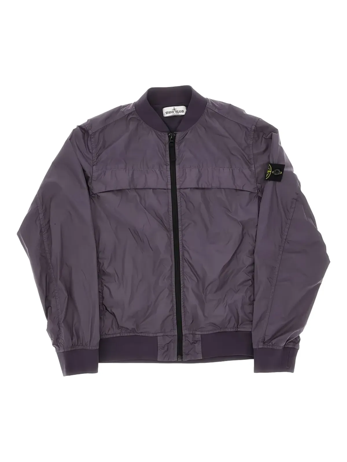 Stone Island Junior クリンクル・レップス・パネルジップアップジャケット - 画像1