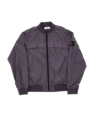 Stone Island Junior クリンクル・レップス・パネルジップアップジャケット - サムネイル1