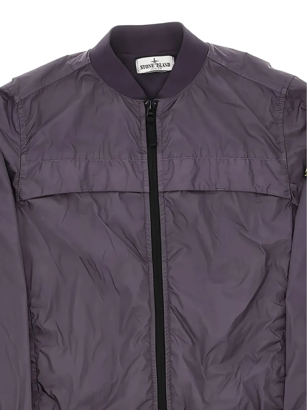 Stone Island Junior クリンクル・レップス・パネルジップアップジャケット - 画像2