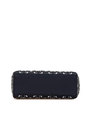 Christian Dior レディ ディオール サッチェル 2017 ミニ サテン カナージュ ストラス クリスタル エンブリッシュド - ブルー - サムネイル4