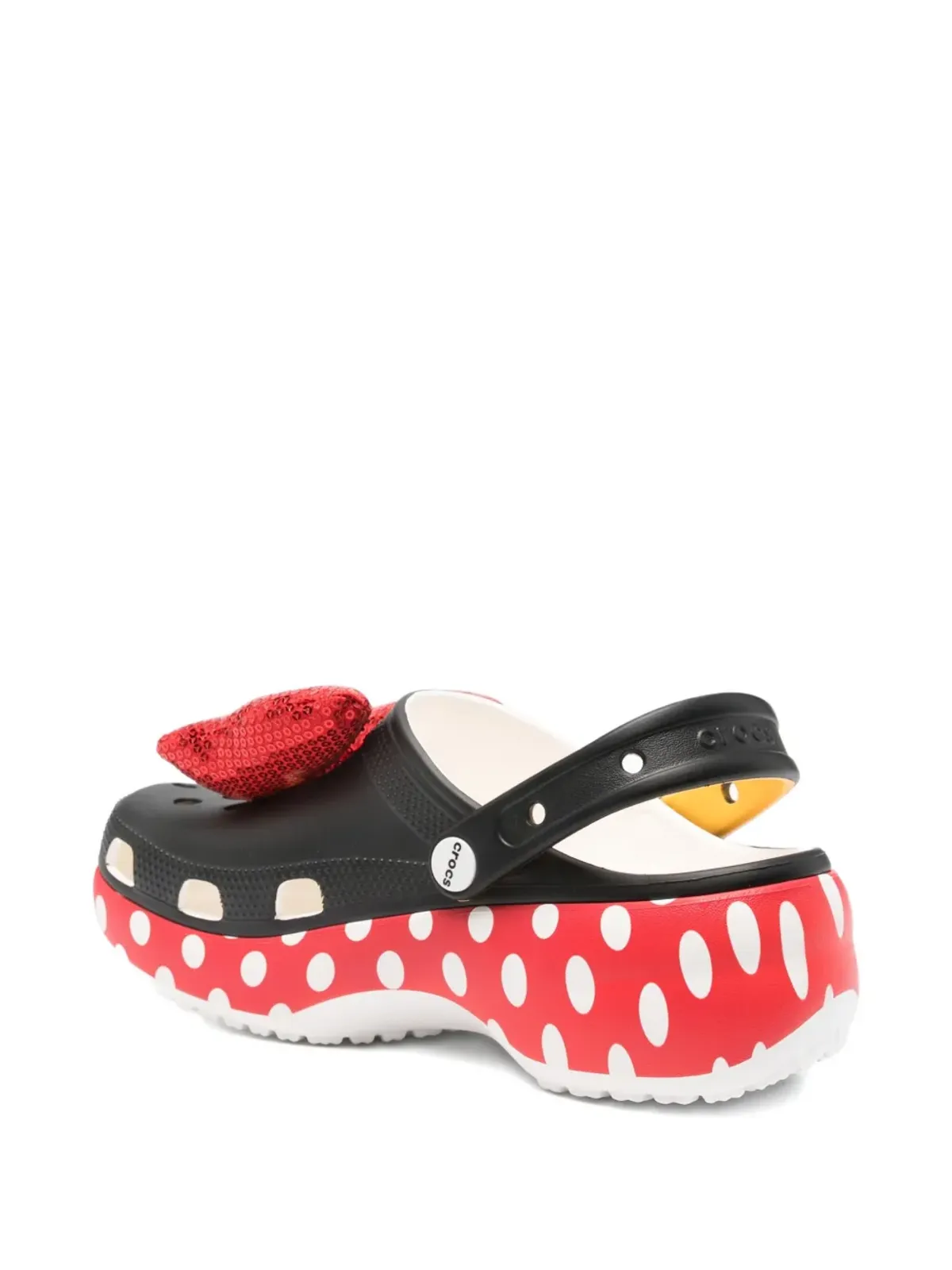 Crocs ディズニー ミニーマウス クラシック プラットフォーム クロッグ ミュール - ブラック - 画像3