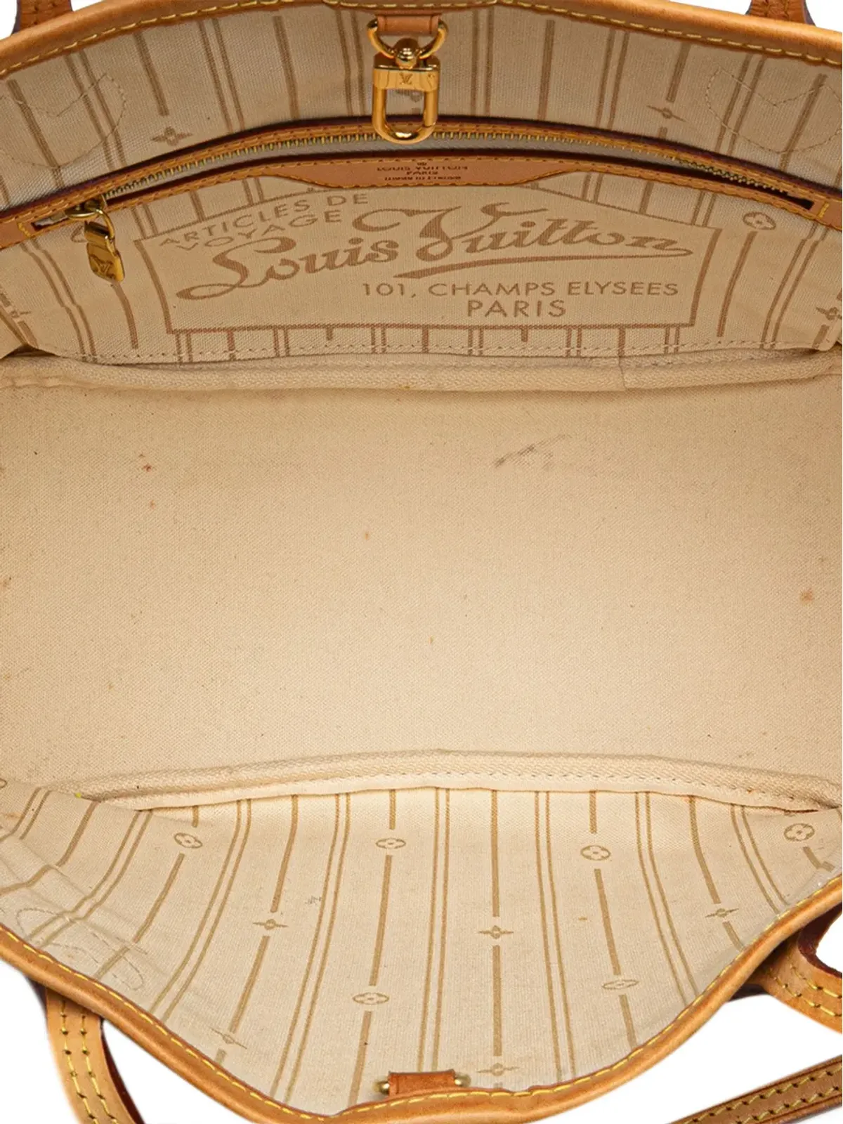 Louis Vuitton Pre-Owned ダミエ・アズール ネヴァーフルPM トートバッグ - 画像5