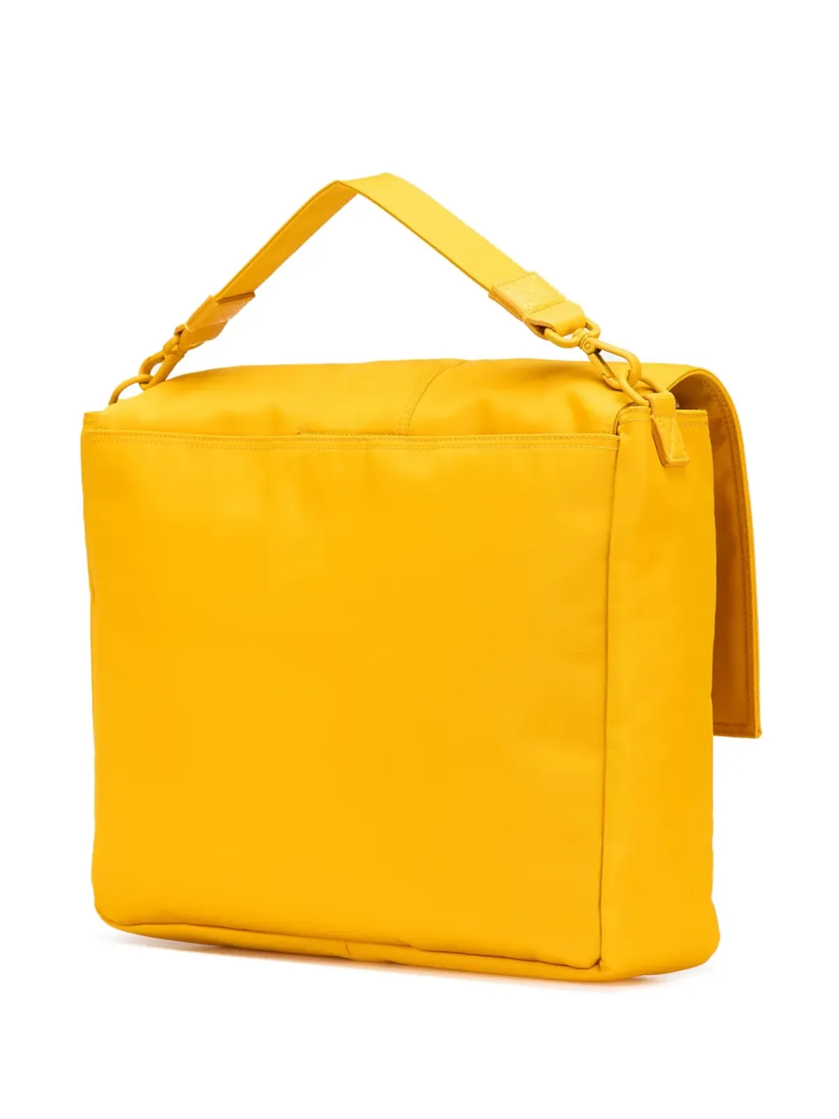 Fendi Pre-Owned エコニルナイロン バゲットサッチェル - イエロー - 画像3