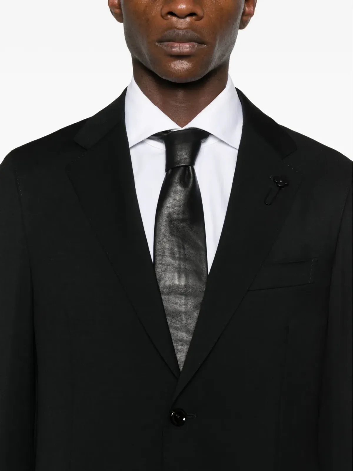 Lardini ノッチド・ラペルスーツ - ブラック - 画像4