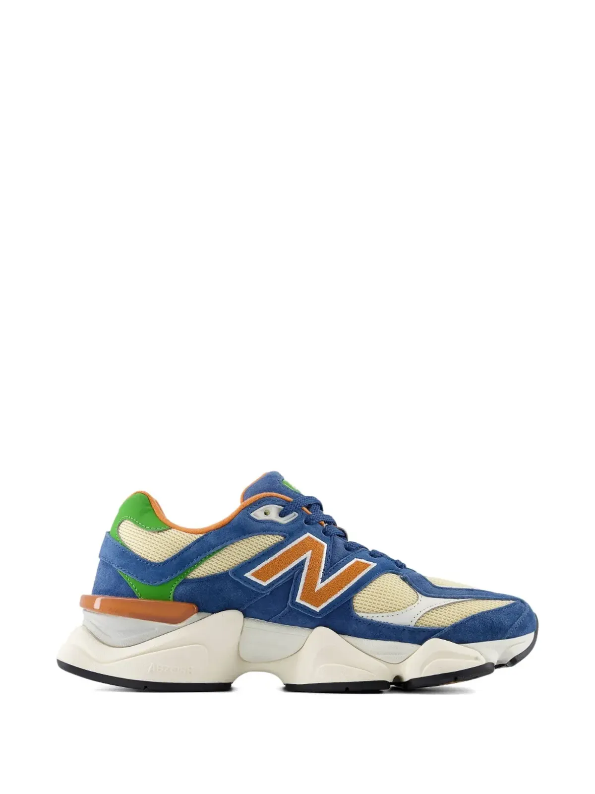 New Balance 9060 ブルー/ベージュ スニーカー - 画像2