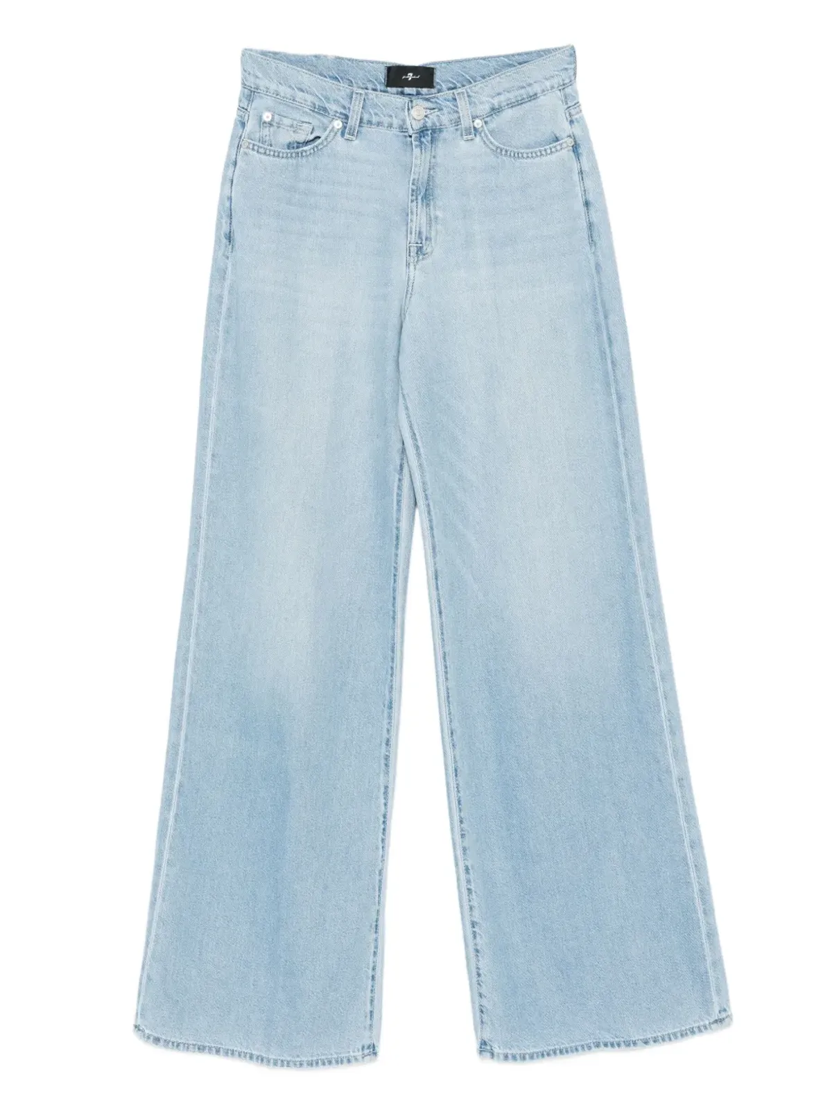 7 For All Mankind ボタンフライ付きストレートジーンズ - 画像1
