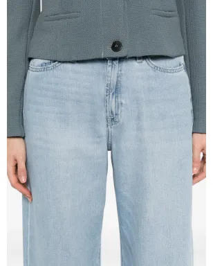 7 For All Mankind ボタンフライ付きストレートジーンズ - サムネイル5