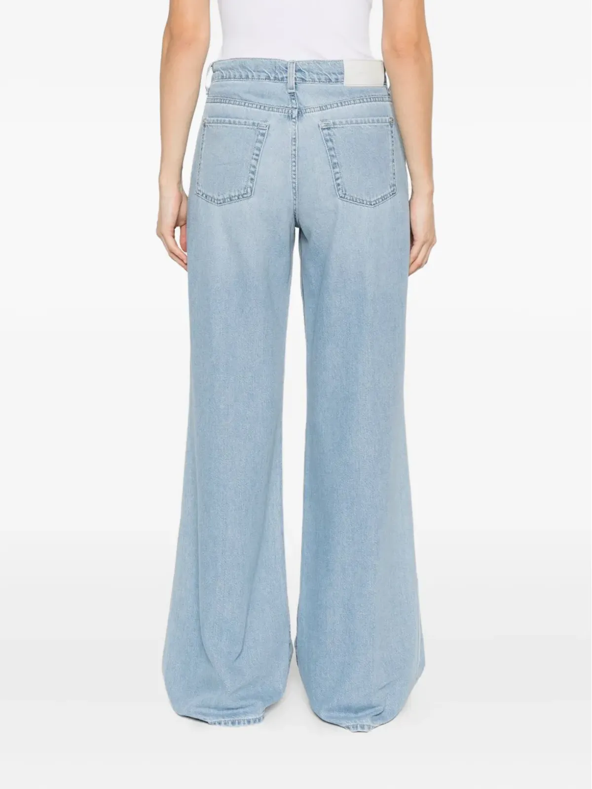 7 For All Mankind ボタンフライ付きストレートジーンズ - 画像4