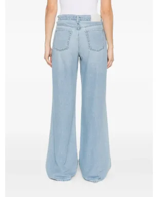 7 For All Mankind ボタンフライ付きストレートジーンズ - サムネイル4
