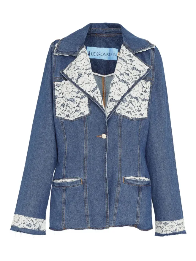Lethicia Bronstein Lethicia Bronstein レーストリムデニムジャケットの商品画像