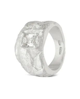 LOVENESS LEE Kai textured white sapphire ring - Silver - サムネイル3