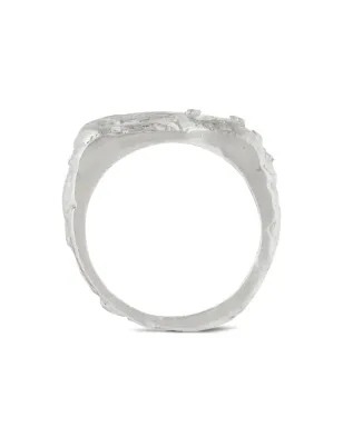 LOVENESS LEE Kai textured white sapphire ring - Silver - サムネイル4