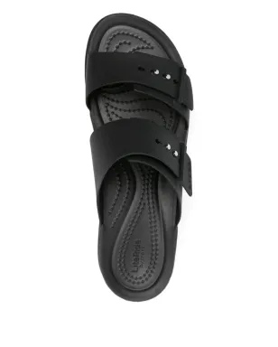 Crocs ブルックリン プラットフォーム ダブルバックル サンダル（ブラック） - サムネイル4