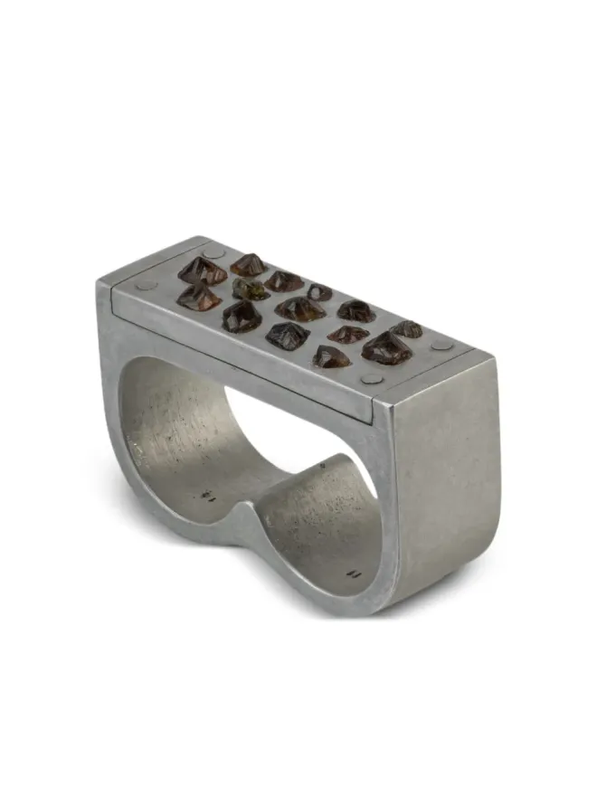 Parts of Four Parts of Four プレートダブルガーネットリング - シルバーの商品画像