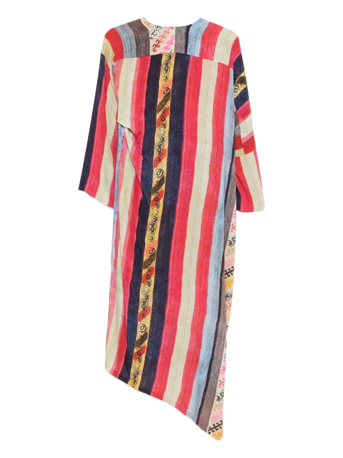 Vivienne Westwood Pre-Owned ストライプ アシンメトリードレス - 画像2