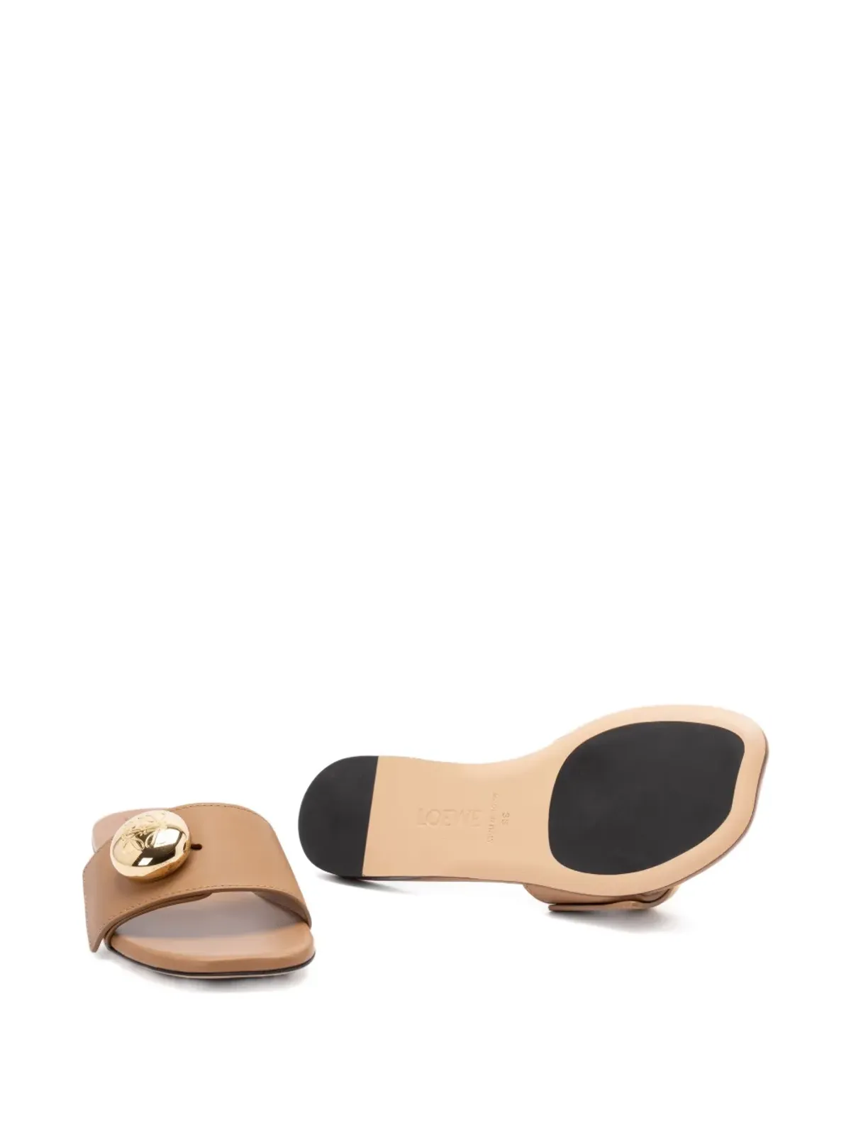 LOEWE ペブルレザーサンダル - 画像4