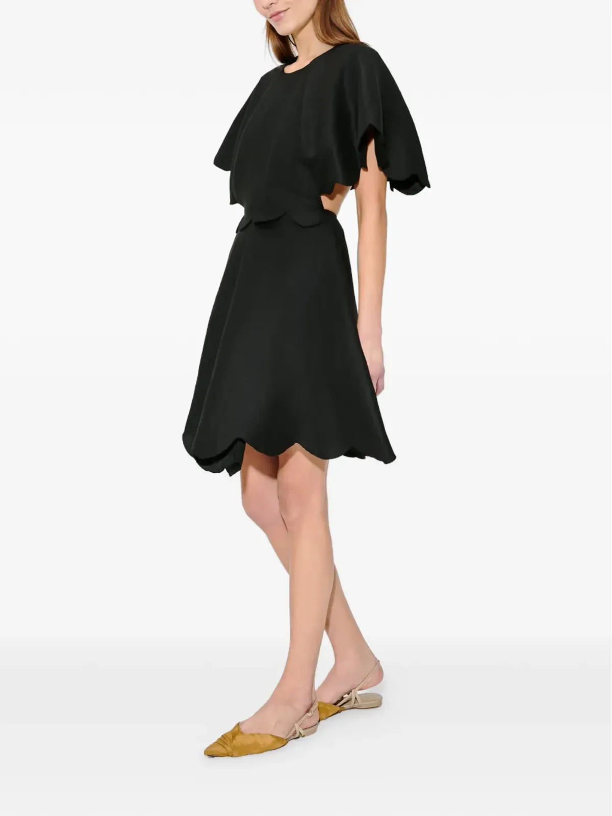 Rosie Assoulin バターカップ スカラップトリム ミニドレス - 画像3