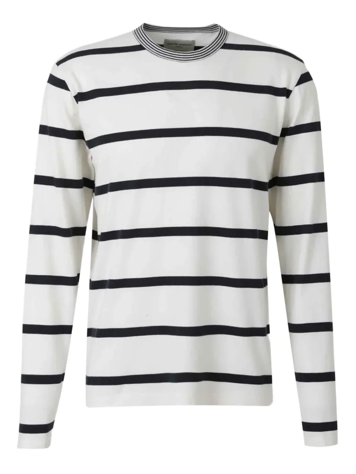Officine Generale ストライプ長袖Tシャツ - ホワイト - 画像1