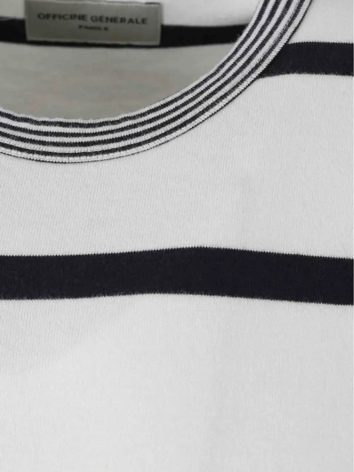Officine Generale ストライプ長袖Tシャツ - ホワイト - 画像3