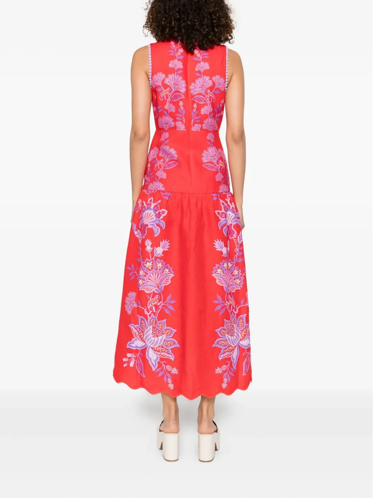 FARM Rio Porcelain Garden midi dress - 画像4