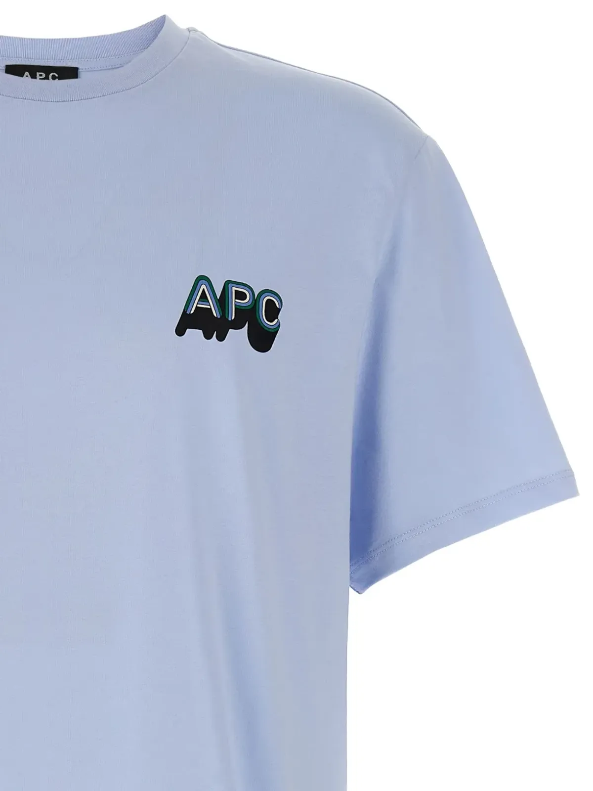 A.P.C. 70年代Tシャツ ブルー - 画像3