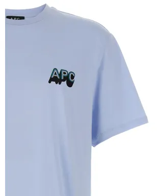 A.P.C. 70年代Tシャツ ブルー - サムネイル3
