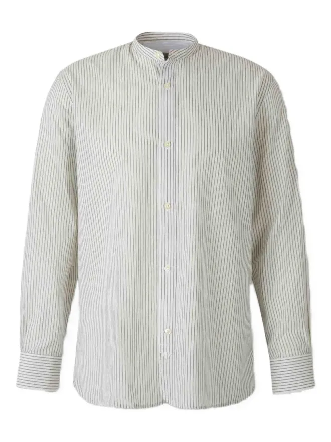 Officine Generale Officine Generale マンダリンカラー ストライプシャツの商品画像