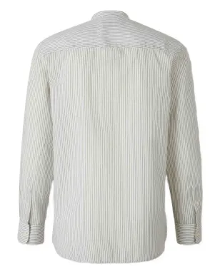 Officine Generale マンダリンカラー ストライプシャツ - サムネイル2