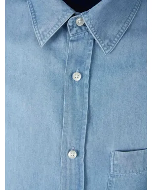 Officine Generale デニムポケットシャツ - サムネイル3
