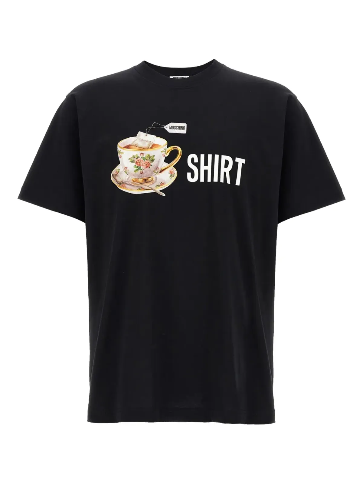 Moschino ティーカッププリント クルーネック Tシャツ - 画像1