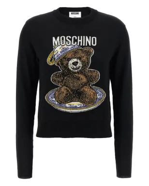 Moschino テディベア柄イントアーシア クルーネックセーター - サムネイル1