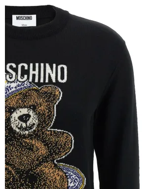 Moschino テディベア柄イントアーシア クルーネックセーター - サムネイル3