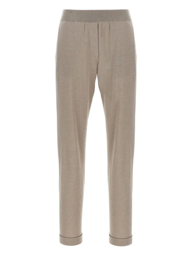 Brunello Cucinelli Brunello Cucinelli リュレックスディテールパンツ - グレーの商品画像