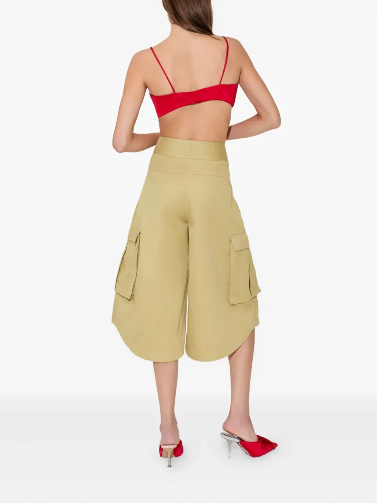Rosie Assoulin レースアップファスナー付きカーゴショーツ - 画像4