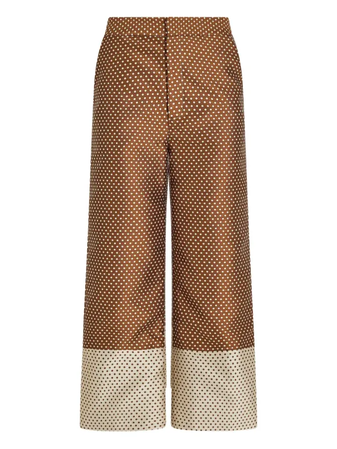 Rosie Assoulin Rosie Assoulin ドット柄ジャカードパンツの商品画像