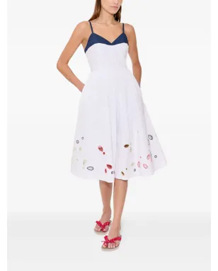 Rosie Assoulin The Undress broderie-anglaise poplin dress - White - サムネイル1