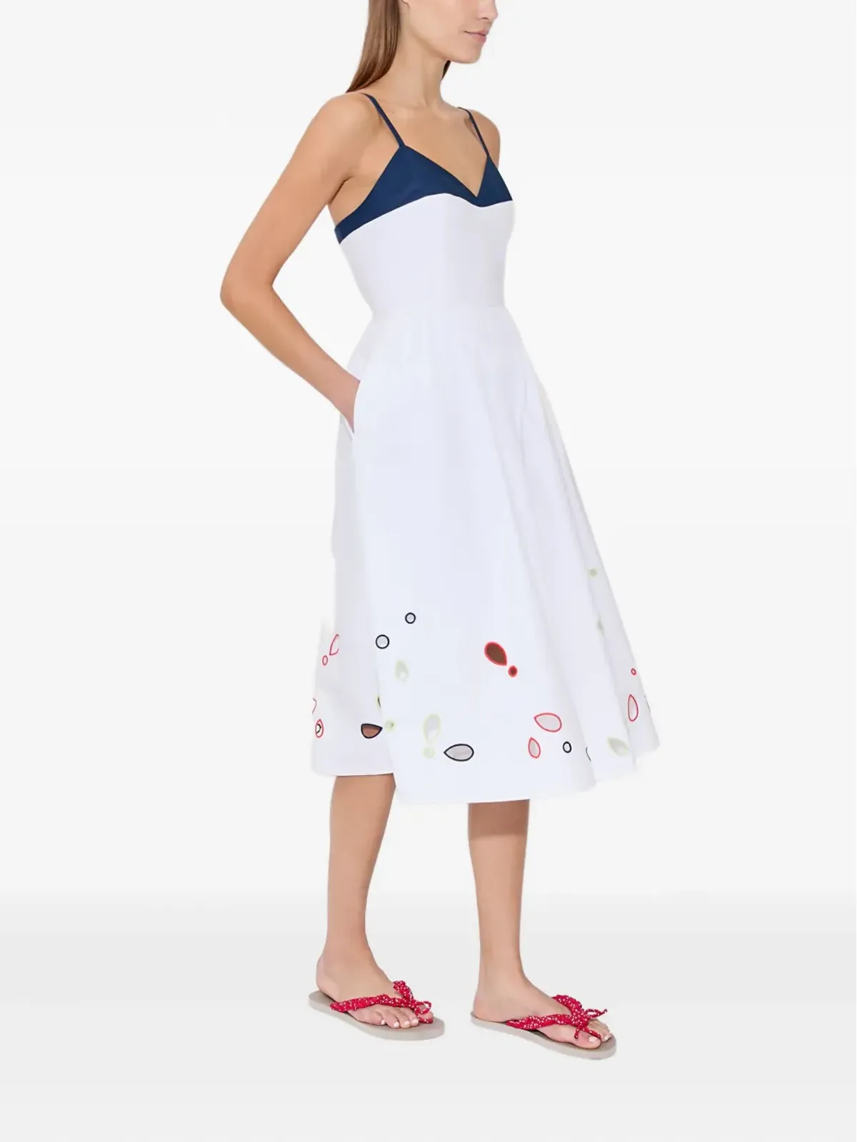 Rosie Assoulin The Undress broderie-anglaise poplin dress - White - 画像5