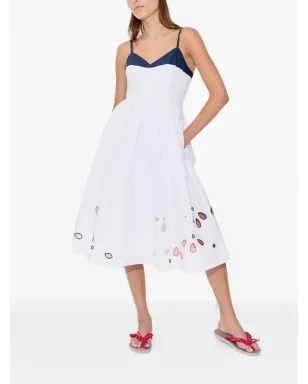 Rosie Assoulin The Undress broderie-anglaise poplin dress - White - サムネイル2