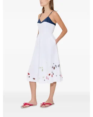 Rosie Assoulin The Undress broderie-anglaise poplin dress - White - サムネイル3