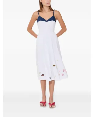 Rosie Assoulin The Undress broderie-anglaise poplin dress - White - サムネイル4