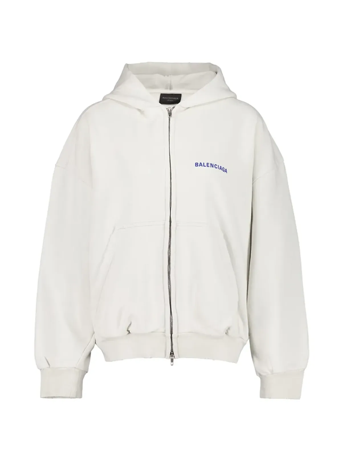 Balenciaga ロゴ刺繍ジップアップフーディ - 画像1