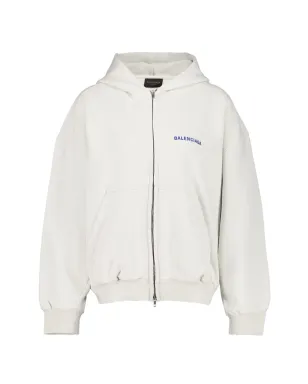 Balenciaga ロゴ刺繍ジップアップフーディ - サムネイル1