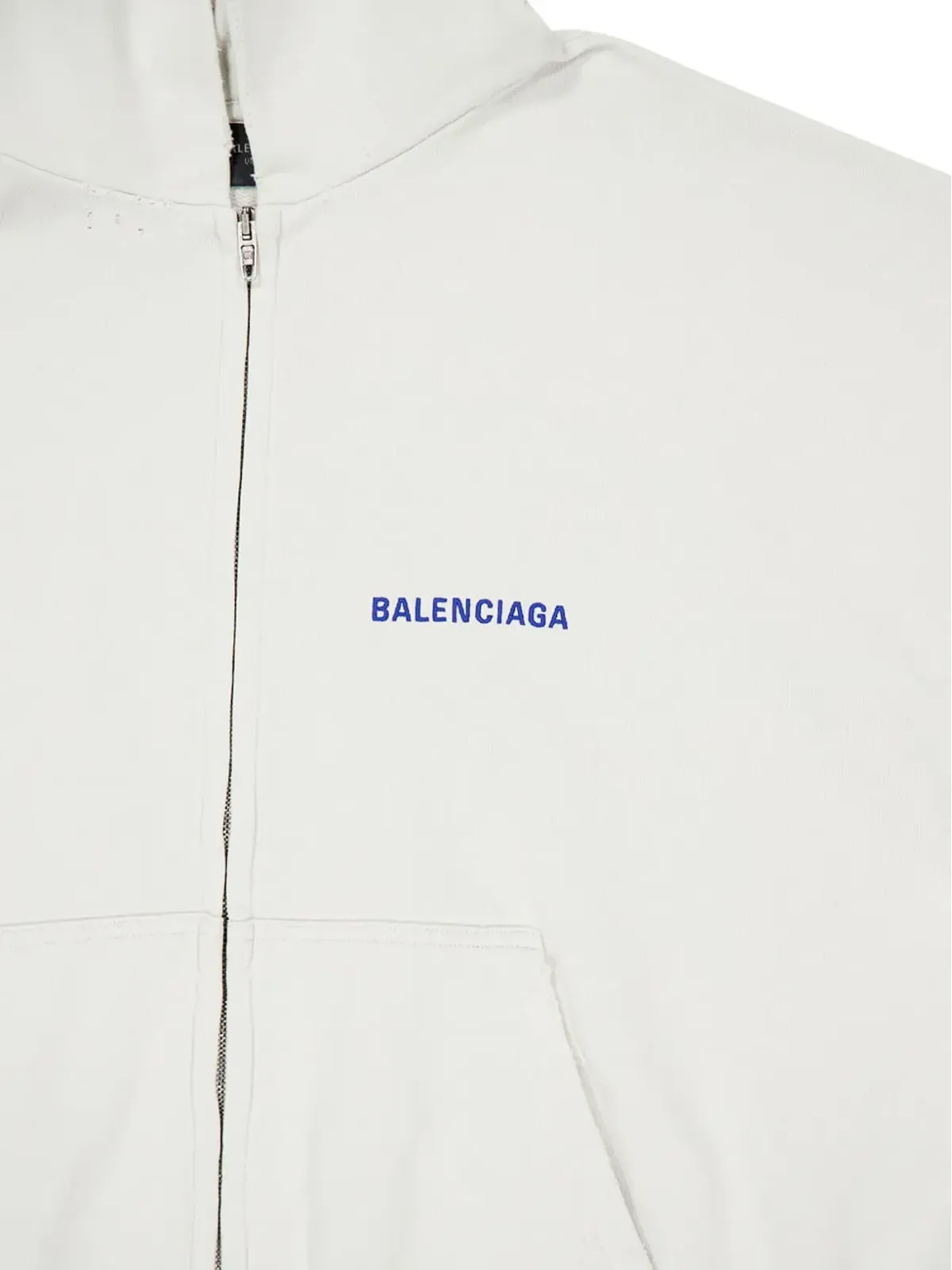 Balenciaga ロゴ刺繍ジップアップフーディ - 画像3