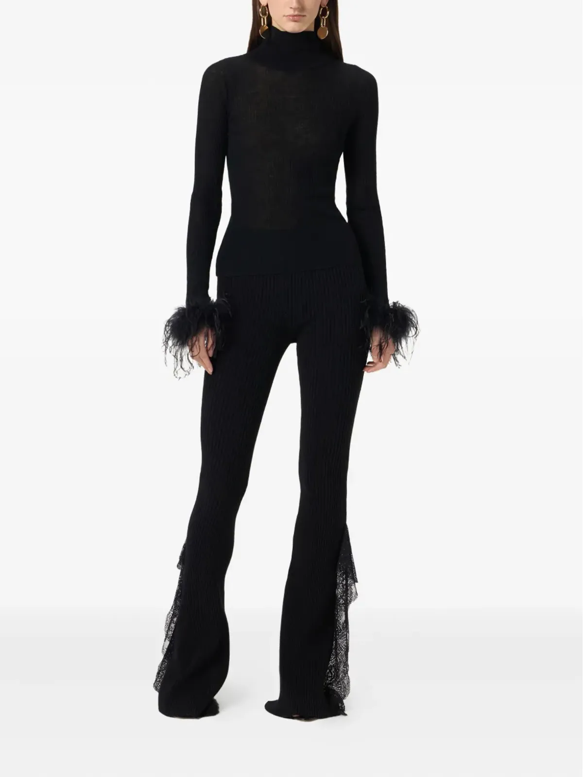 Blumarine レースディテールパンツ - 画像2